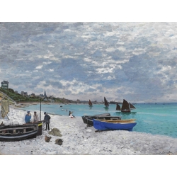 Cuadro en canvas. Claude Monet, La playa de Sainte-Adresse
