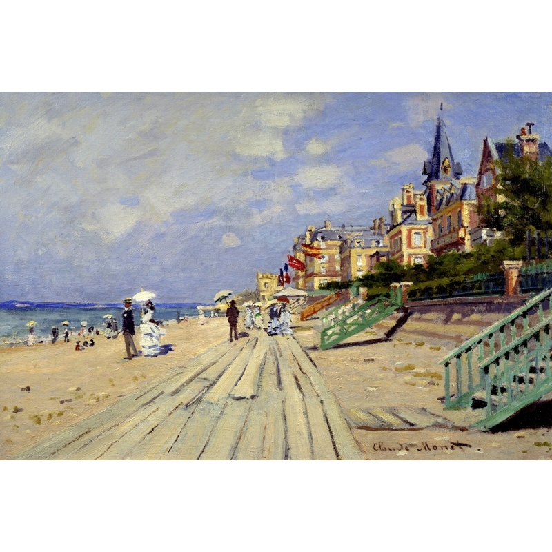 Cuadro en canvas. Claude Monet, Playa de Trouville