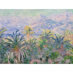 Wall art print and canvas. Claude Monet, Palm Trees at Bordighera