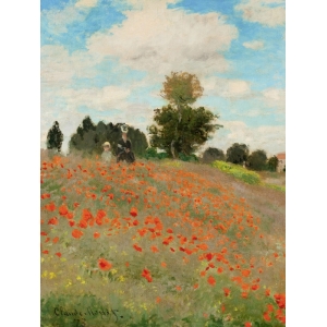 Tableau sur toile. Claude Monet, Coquelicots (détail)