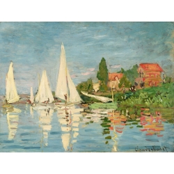 Tableau sur toile. Claude Monet, Régate à Argenteuil