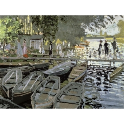 Leinwandbilder. Claude Monet, Badegäste in La Grenouillere (Detail)