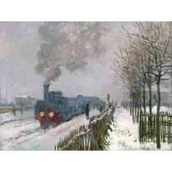 Leinwandbilder. Claude Monet, Der Schneezug