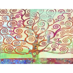 Pop Art Leinwandblder. Eric Chestier, Der Baum von Klimt 2.0