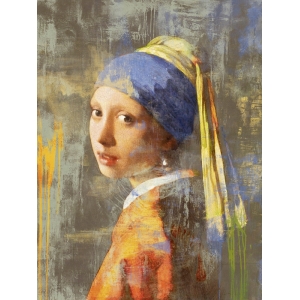 Cuadro pop en canvas. Chestier, Muchacha con turbante de Vermeer 2.0