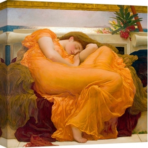 Tableau sur toile. Frederic Leighton, Flaming June