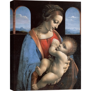 Leinwandbilder. Leonardo da Vinci, Madonna Litta