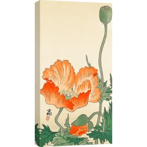Leinwandbilder Japanische Kunst. Mohnblumen