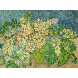 Wall art print on canvas. Vincent van Gogh, Blossoming Chestnut Branch