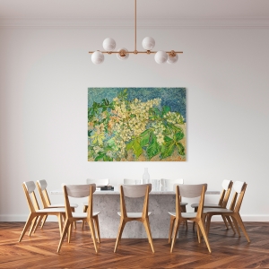 Wall art print on canvas. Vincent van Gogh, Blossoming Chestnut Branch