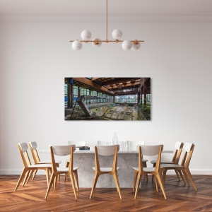Wall art print and canvas. Berenholtz, Abandoned Resort Pool, NY State