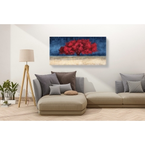 Wall art print and canvas. Jan Eelder, Red Tree