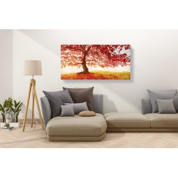 Wall art print and canvas. Jan Eelder, Red Leaves