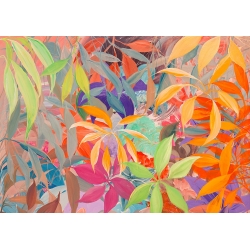 Tableau sur toile. Italo Corrado, Jungle colorée