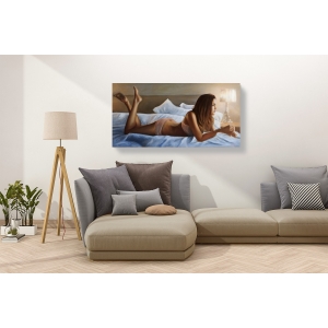 Wall art print and canvas. John Silver, Beauty in bed