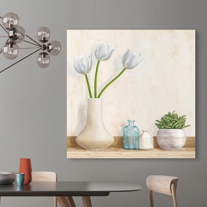Cuadro en canvas. Composición floral minimalista II