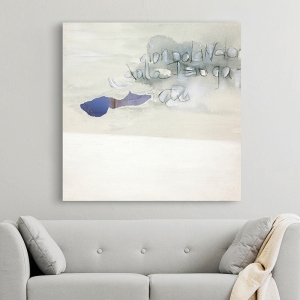 White abstract art. Wall Art Print and Canvas. Continuum II