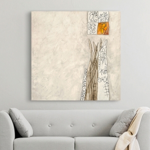 White Abstract. Wall Art Print and Canvas. Untitled V