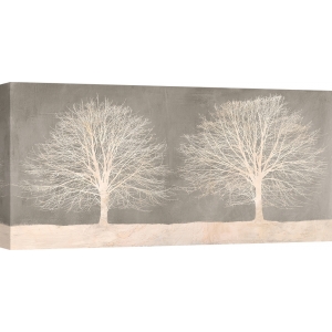 Wall art for living room. Art print and canvas. Trees on Grey