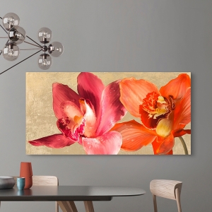 Blumenbilder auf leinwand. Moderne Orchideen