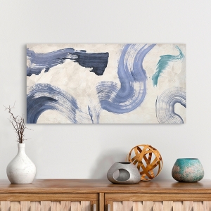 Cuadro abstracto moderno en canvas. Ikeda Haru, Ocean in Action