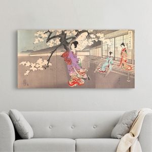 Tableau japonais, affiche et toile. Chikanobu, Chiyoda Castle