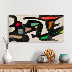 Modern abstract wall art print and canvas. Waves in motion