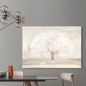 Moderne Leinwandbilder Wohnzimmer. Weißer Baum