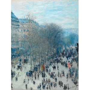 Wall Art Print and Canvas. Claude Monet, Boulevard des Capucines