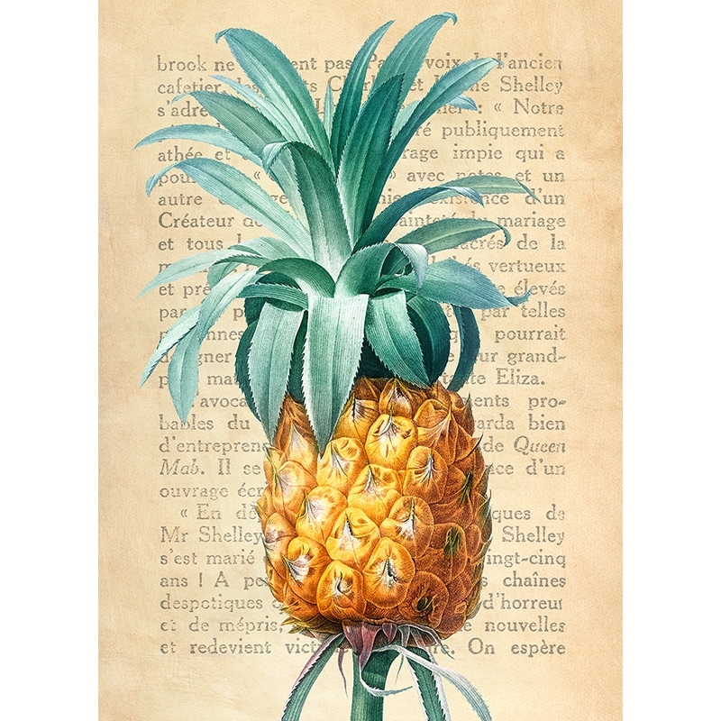 Tableau sur toile et affiches pour la cuisine. Ananas