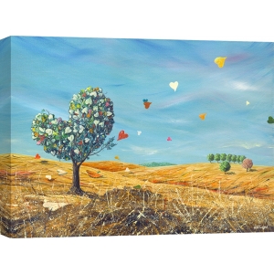 Whimsical Wall Art Print and Canvas. Love is in the air