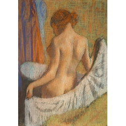 Quadro, stampa su tela. Edgar Degas, After the Bath