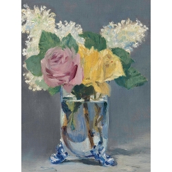 Cuadro en canvas. Manet Edouard, Lilas et rosas