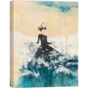 Tableau sur toile. Peinture Femme Moderne. Waves of Magic