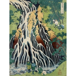 Cuadro japones en canvas. Hokusai, Cascada Kirifuki-No-Taki
