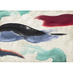 Tableau abstrait moderne sur toile. Ikeda, Waves of Colors