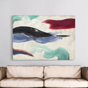 Cuadro abstracto moderno. Ikeda Haru, Waves of Colors