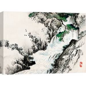 Cuadro japones en canvas. Kono Bairei, La cascada