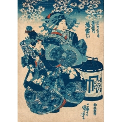 Japanese Art Print and Canvas. Utagawa, Tamaya uchi Usugumo