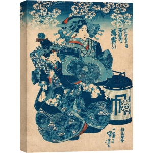 Japanische Kunst. Kuniyoshi Utagawa, Tamaya uchi Usugumo