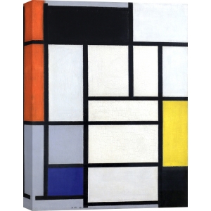 Bilder Leinwand. Piet Mondrian, Composition with red, black, yellow