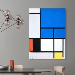 Bilder auf Leinwand. Piet Mondrian, Composition with large blue plane