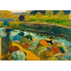 Tableau sur toile et affiche. Paul Gauguin, Lavandières