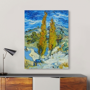 Tableau sur toile. Vincent van Gogh, Les peupliers à Saint-Rémy