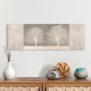 Cuadros en canvas modernos para el salon. Trees on Grey panel