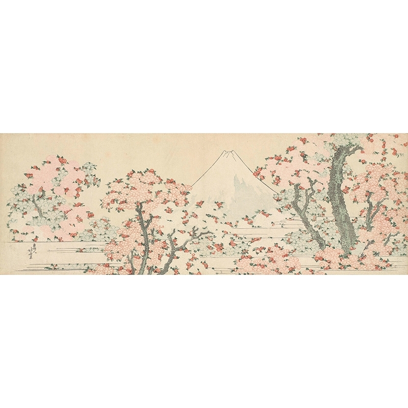 3pcs Poster En Toile, Poster Japon Cerisier En Fleurs, Impression Sur Toile  Mont Fuji Japon, Peinture