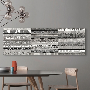 Wall Art Print and Canvas. Abstract In Black and White III