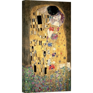 Tableau sur toile. Gustav Klimt, Le baiser