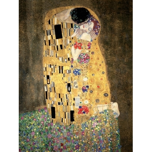Quadro, stampa su tela. Gustav Klimt, Il Bacio