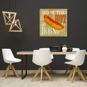 Wall art print and canvas. Skip Teller, Hot Dog
